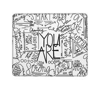 Moderne Tapis de Souris d'Ordinateur, Tu ES Une Citation inspirante Positive Gaming Mousepad Antidérapante Tapis de Souris de Jeu pour PC Ordinateur Souris