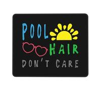 Moderne Tapis de Souris Gamer, Cheveux de Piscine, Je m'en fiche, résistant à Usure Tapis de Souris Gaming, Souris de Bureau, 25X30cm, Ordinateur, Jeux, Souris