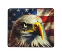 Moderne Tapis De Souris Gaming Eagle De La Fierté Américaine Drapeau des États-Unis 25X30Cm, Souris De Bureau Base en Caoutchouc Tapis De Gaming pour Joueurs Professionnels Bureau Jeux