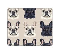 Moderne Tapis de Souris Gaming, I Love Le Bouvier français, Base en Caoutchouc Tapis de Souris d'Ordinateur, Souris de Gaming, 25X30cm, Bureau, Ordinateur, Claviers