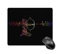 Moderne Tapis Souris Tir À l'arc, Archère, Battement De Cœur 25X30Cm, Souris De Gaming Améliore La Précision Et La Vitesse Tapis De Souris De Jeu pour Jeux Claviers Les Capteurs De Jeu