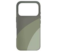 Moderne Terre Ton Olive Vert Olive Abstrait Boho Ondulé Coque pour iPhone 17 Pro
