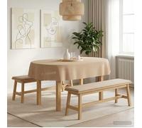 Moderne Tissu de Table - ovale - Beige - 160x220 cm - Nappes @FR""7063""