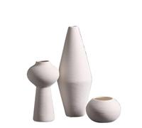 Moderne Vase combiné en céramique Blanche for Composition Florale, for la Maison, Le Salon, l'entrée Centre de Table