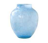 Moderne Vase en Verre texturé Fait Main Forme de Nuage, Corps bulbeux, Ouverture étroite, décoration Florale Centres de Table