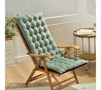 Moderne Velouté Simple Conpourtable Tatami Coussin De Banquette avec des Cravates Coussin pour Chaise De Bureau Balcon Chambre Coussins De Chaise-Vert 125x50x10cm/49x20x4