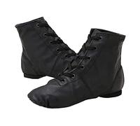 Modernes Chaussures De Danse Chaussure de Ballet Boot Semelle Souple Yoga Gymnastique Split Plate Ballet Doux Chaussons pour Femmes Filles Jazz Dance Bottes Noir 36