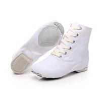 Modernes Chaussures De Danse Chaussure de Ballet Boot Semelle Souple Yoga Gymnastique Split Plate Ballet Doux Toile Chaussons pour Hommes Femmes Little Kid Lacets Filles Canvas Jazz Dance Bottes