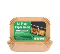 Modernique Lot de 120 doublures carrées jetables en papier pour friteuse à air comprimé - 16 cm x 16 cm x 4,5 cm - Convient pour les friteuses Cosori, Ninja et Tower - Lot de 120