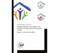 Modernisation de l'état civil haïtien et Reconstruction post-seïme - Dilia Lemaire - P.academiques Francophones - broché - Essai