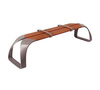 modernité Bancs de Parc extérieurs Modernes, bancs de Jardin en Acier Inoxydable, mobilier d'extérieur for pelouse, Cour, terrasse, chaises de Loisirs Meuble(Petit)