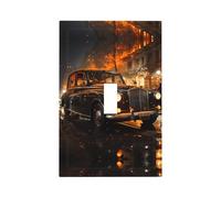 ModernLondon Couvre-interrupteurs décoratifs imprimés en cabine noire - Panneaux muraux durables pour interrupteurs de lumière et de prise