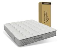ModernLuxe Matelas orthopédique en mousse à froid 7 zones, 140 x 200 cm, degré de fermeté H3 (fermeté moyenne), certifié Oeko-TEX, 20 cm de hauteur, emballé sous vide, 4 poignées