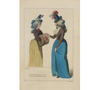 Modes Francaises de 1791. D'ap[rès] des gravures du temps. (1869) Affiche imprimée par Raphaël Jacquemin (18 x 24)