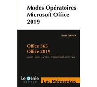 Modes opératoires Microsoft Office 2019 Claude Terrier (Auteur)
