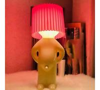 Modest Mike Naughty Night Lamp,OMG That Wiener Switch! Shy Boy Night Light,Humble Mike Lampe coquine Little Shy Man Creative Light, veilleuse créative, cadeau d'éléphant blanc pour adulte (A-Red)