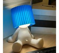 Modest Mike Naughty Night Lamp,OMG That Wiener Switch! Shy Boy Night Light,Humble Mike Lampe coquine Little Shy Man Creative Light, veilleuse créative, cadeau d'éléphant blanc pour adulte (B-Blue)