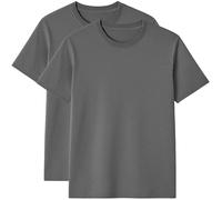Modesta Lot de 2 T-Shirts Homme col Rond Manches Courtes 100% Coton Basique uni Respirant 150 g/m² Valeur économique S-3XL