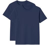 Modesta Lot de 2 T-Shirts Homme col Rond Manches Courtes 100% Coton Basique uni Respirant 150 g/m² Valeur économique S-3XL
