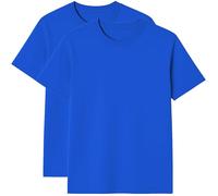 Modesta Lot de 2 T-Shirts Homme col Rond Manches Courtes 100% Coton Basique uni Respirant 150 g/m² Valeur économique S-3XL