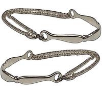 Modestone Women Fashion Western 2 X Metal Boot Chain Bracelet