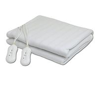 MODEZVOUS Surmatelas Chauffant, Chauffe Lit - Certifications: CE - Réglages de température: 3 réglages, indicateur LED - Double, 160 x 140 cm, 2x60W, Blanc, Polyester, Télécommande