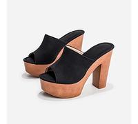 MODFUSDF Sabots Chunky Super Hauts Talons Hauts Femmes Sandales Plate-Forme Chaussures Pompes féminin Flipflop Pantoufles Sandalias Sexy