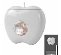 MODGAL Distributeur d'emballages Alimentaires en Pomme - Boîte Rangement pour Sac Conservation Frais - Couvercle Alimentaire en Pomme Anti-poussière Peu encombrant