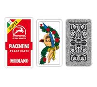 Modiano 300051 Cartes à Jouer Piacentine 81/25 Rouge Super