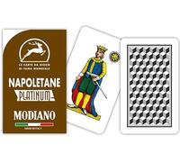Modiano Cartes régionales napolitaines Brunes 100% Plastique Platinum