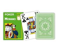 Modiano – Cartes de poker Cristallo 300486 – 4 index – Vert clair
