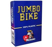 Modiano JUMBO BIKE - Jeu de 55 cartes 100% plastique - format poker - 2 index jumbo G