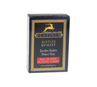 Modiano "Platinum" - Jeu De 54 Cartes 100% Plastique - Format Poker - 2 Index Jumbo