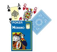 Modiano Poker Cartes de Jeu Pont Bleu Clair 4 Jumba Grands Index Neuf Plastique
