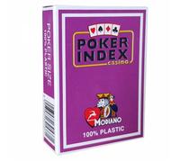 Modiano "Poker Index Casino" - Jeu De 55 Cartes 100% Plastique - Format Poker - 4 Index Standards - 2 Index Jumbo