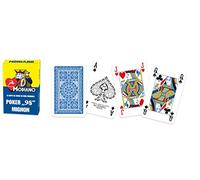 Modiano Poker Mignon Bleu - Cartes pour Rami, Poker, Burraco et Canasta en Carton Duplex 320 g/m² - 100% Made in Italy