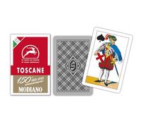 Modiano régionales Cartes à Jouer Toscanes Anniversaire de 150 Ans Rouge