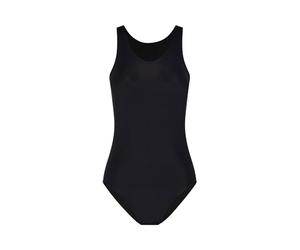 Modibodi Maillot de Bain Adolescent Recyclé Une-Pièce Dos Nageur - Absorption Légère 20 ML - Noir -14-16