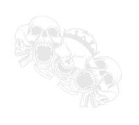 Modification Autocollant squelette de moto, autocollant squelette de voiture d'horreur, décoration de tête de mort de moto - Autocollant de décoration de voiture d'Halloween pour voiture, camping-car