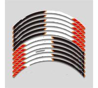Modification de la Jante Bande Adhésive Réfléchissante Jante Roue Moto 17 Pouces Compatible pour HRC pour REPSOL pour CBR250RR(Style 7)