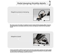 Modification de la pédale de frein et de l'accélérateur pour simulation de course, amortissement hydraulique.
