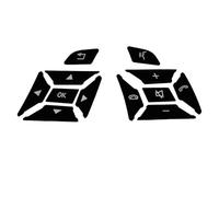 Modification de voiture Compatible Avec Benz Pour A B C E ML GL CLA GLA GLK SL SLK Classe W176 W246 W212 W204 Autocollant De Couvercle De Commutateur De Bouton De Volant De Voiture Pièces Modifiées