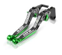 Modification Pour Suzuki DL650 v-strom DL 650 Vstrom 650 2004 2005 2006 2007 2008 2009 2010 moto leviers d'embrayage de frein réglables poignée(Green 3)
