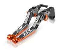 Modification Pour Suzuki DL650 v-strom DL 650 Vstrom 650 2004 2005 2006 2007 2008 2009 2010 moto leviers d'embrayage de frein réglables poignée(Orange 3)