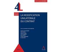 Modification unilaterale du contrat - Collectif - Anthemis - broché - Etude