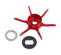 Modified For pour abu max series B3B4P3P4P5 water droplet wheel six Star Brake(red left hand)