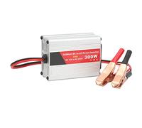 Modified Sine Wave Inverter Peak 300W Car DC 12V to AC Converter for Laptops Cell Phones Lamps (Battery Clip Style)