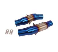 Modifier Le Système Complet Silencieux D'échappement Moto Connecter Le Tuyau Central Pour KAWASAKI Pour Z1000 Pour Z 1000 SX 2010 - 2021 Silencieux d'échappement(Bleu)