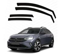 Modifycar - Déflecteurs compatibles avec VW Taigo à partir de 2022 - Verre acrylique durable - Déflecteurs avant et arrière fumés pour fenêtres - Installation intérieure - 4 unités