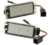 Modifycar Feux de plaque d'immatriculation LED compatibles avec Renault Trafic III + TWINGO + TWIZY | depuis 2012+ | Canbus SMD plafonnier lumière de plaque d'immatriculation blanche